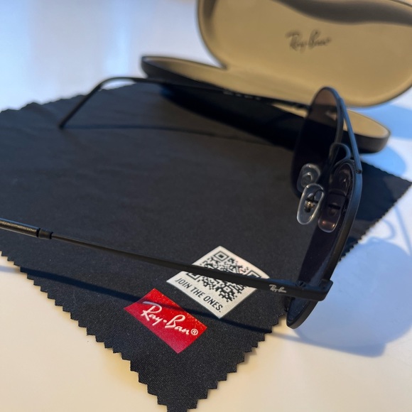 COPY - Ray-Ban 6413 frames, matte black, silver reflective - Picture 6 of 6